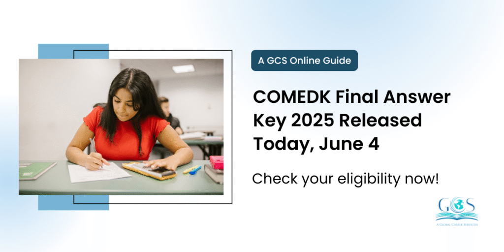 COMEDK Final Answer Key 2025 Released Today, June 4
